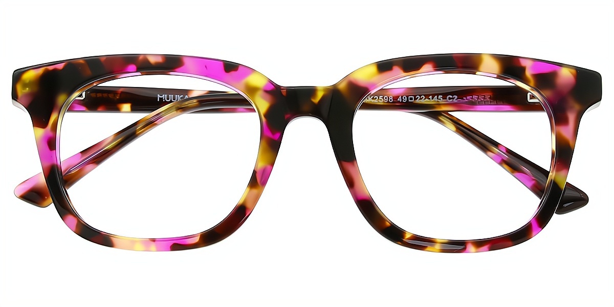 Mix Horn Ornate Acetate Eyeglasses