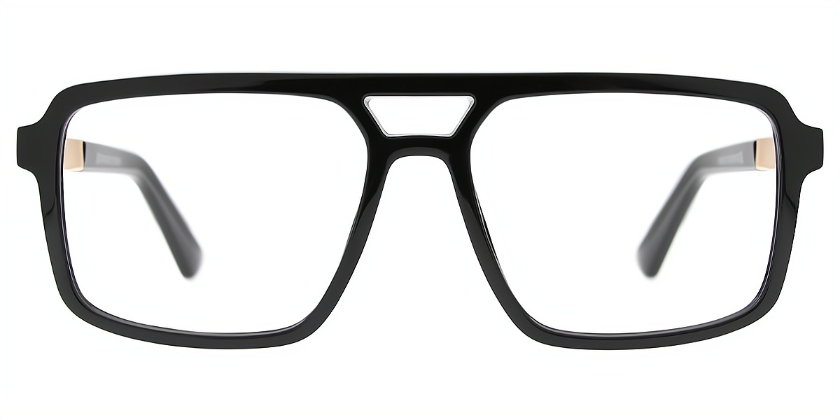 Black Aviator Classic TR90 Eyeglasses