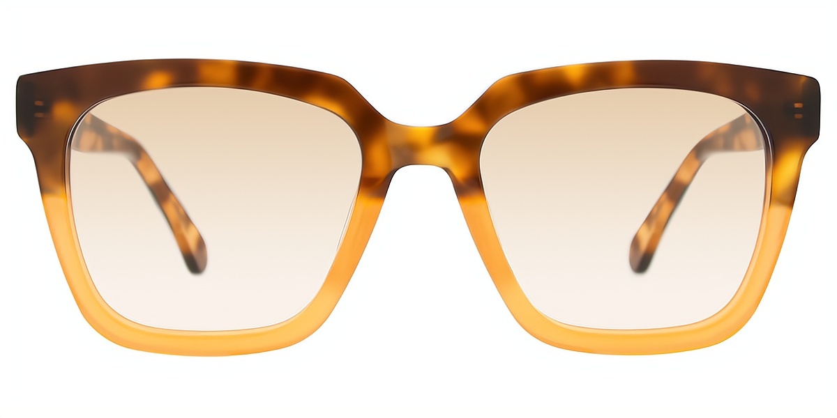 Brown Tortoise Horn Unique Acetate Eyeglasses