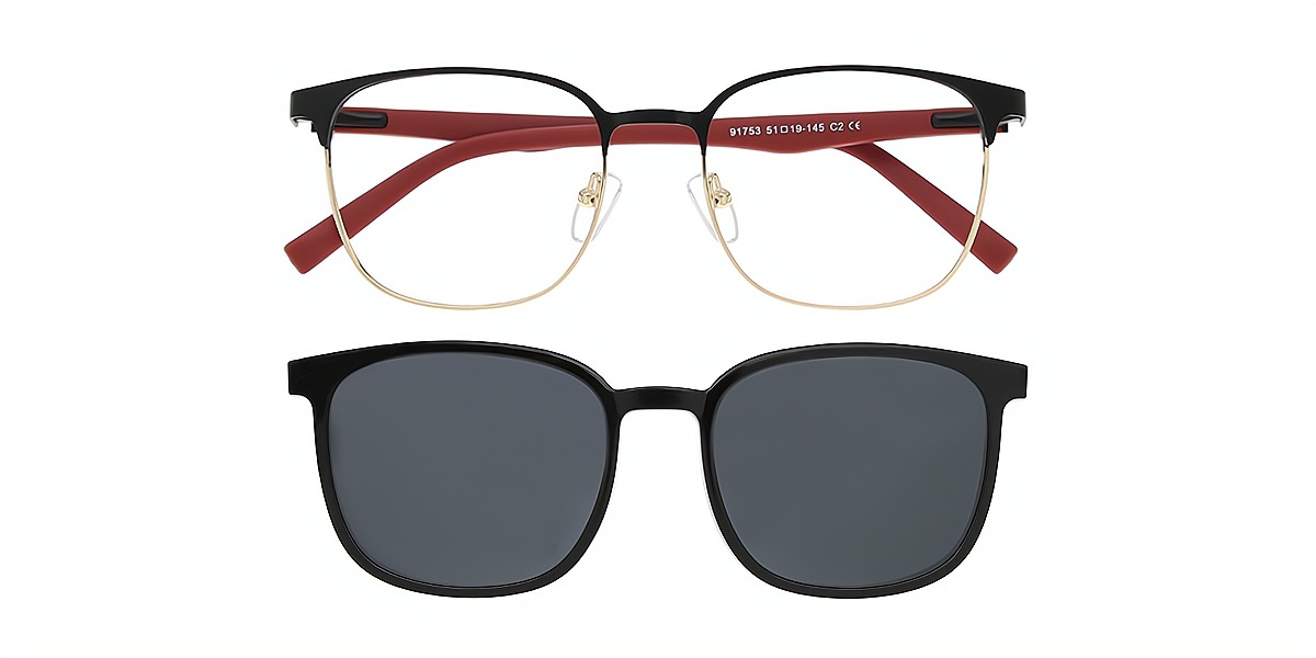 Red Horn Classic Metal Eyeglasses