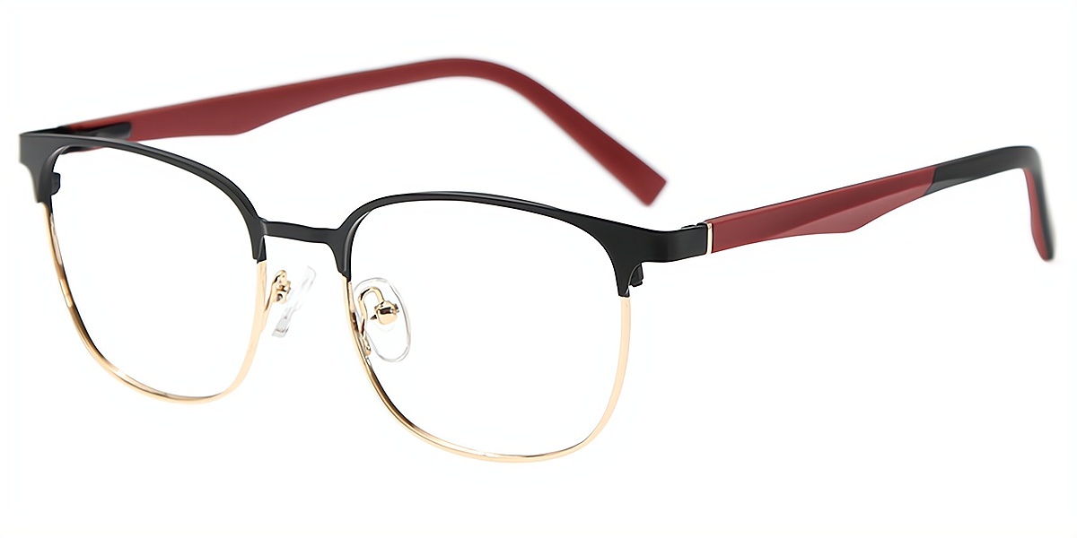 Red Horn Classic Metal Eyeglasses