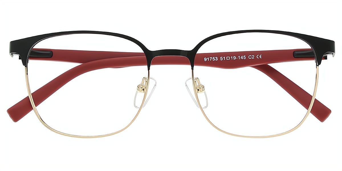 Red Horn Classic Metal Eyeglasses