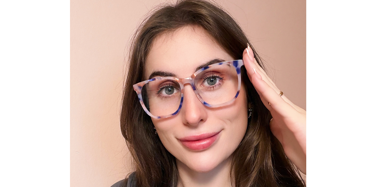 Multicolor Horn Modish Acetate Eyeglasses