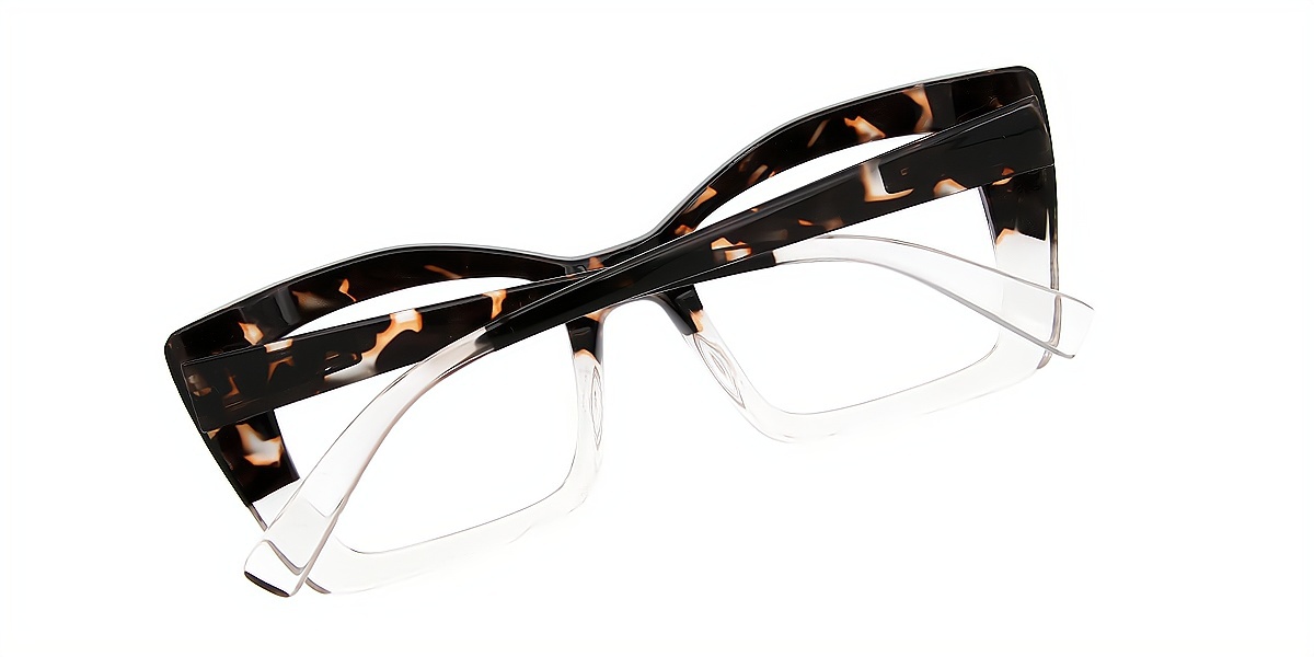 Mix Butterfly Wide Plastic Eyeglasses