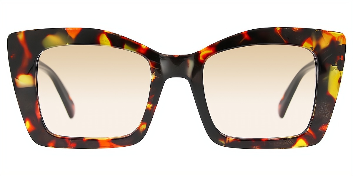 Tortoise Butterfly Wide Plastic Eyeglasses