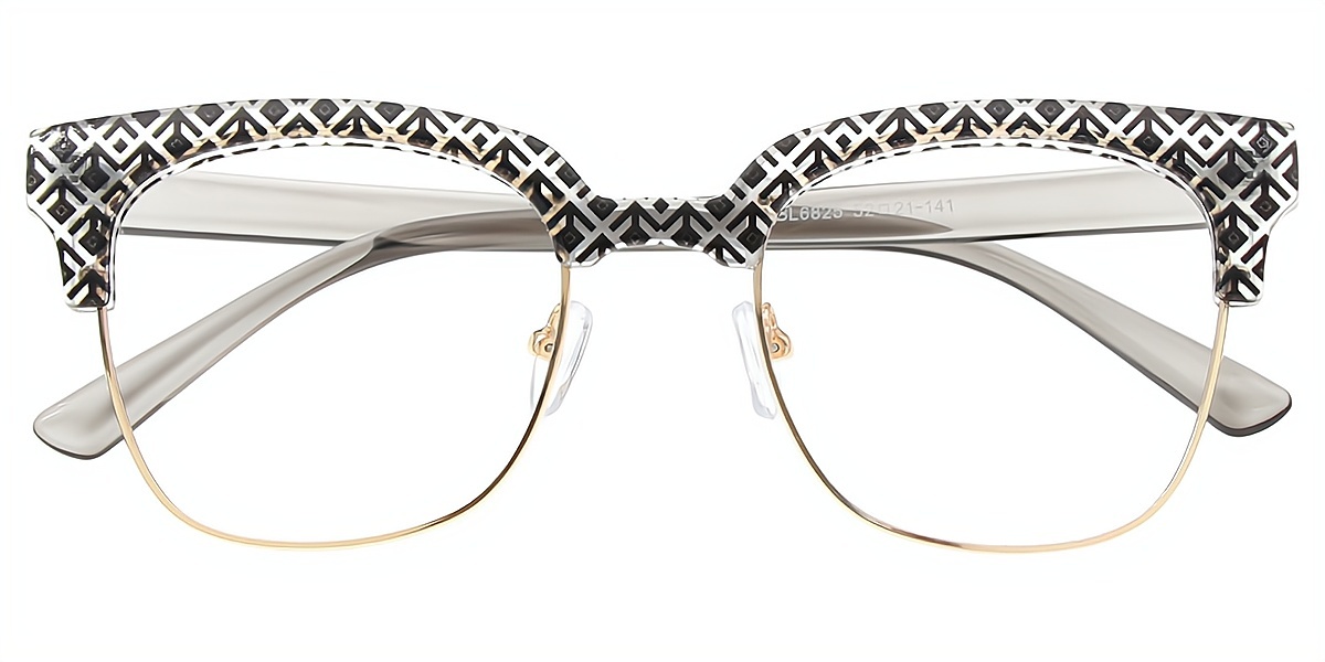 Mix Horn Unique Mixed Materials Eyeglasses