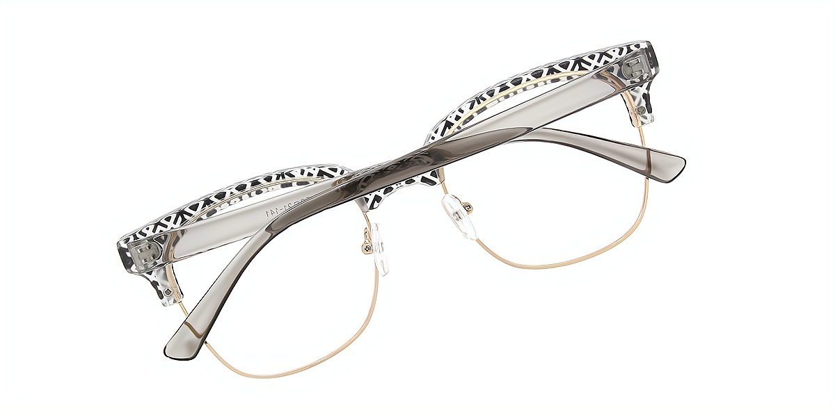 Mix Horn Unique Mixed Materials Eyeglasses