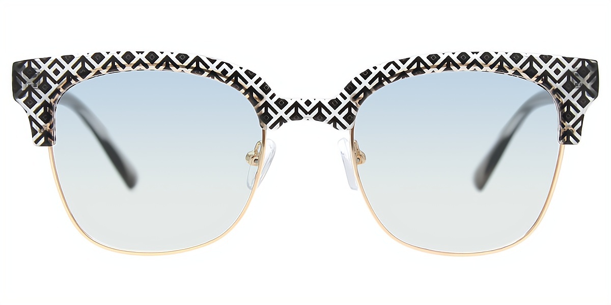 Mix Horn Unique Mixed Materials Eyeglasses