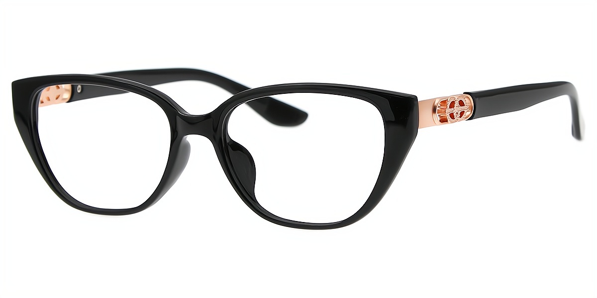 Black Cat Eye Chic TR90 Eyeglasses