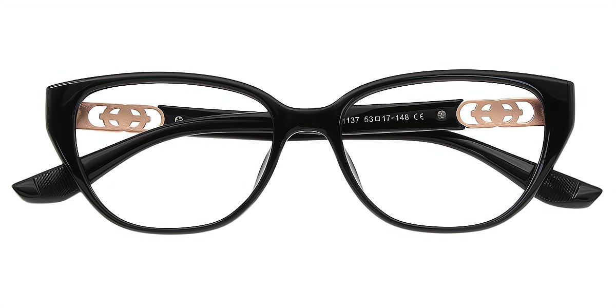 Black Cat Eye Chic TR90 Eyeglasses
