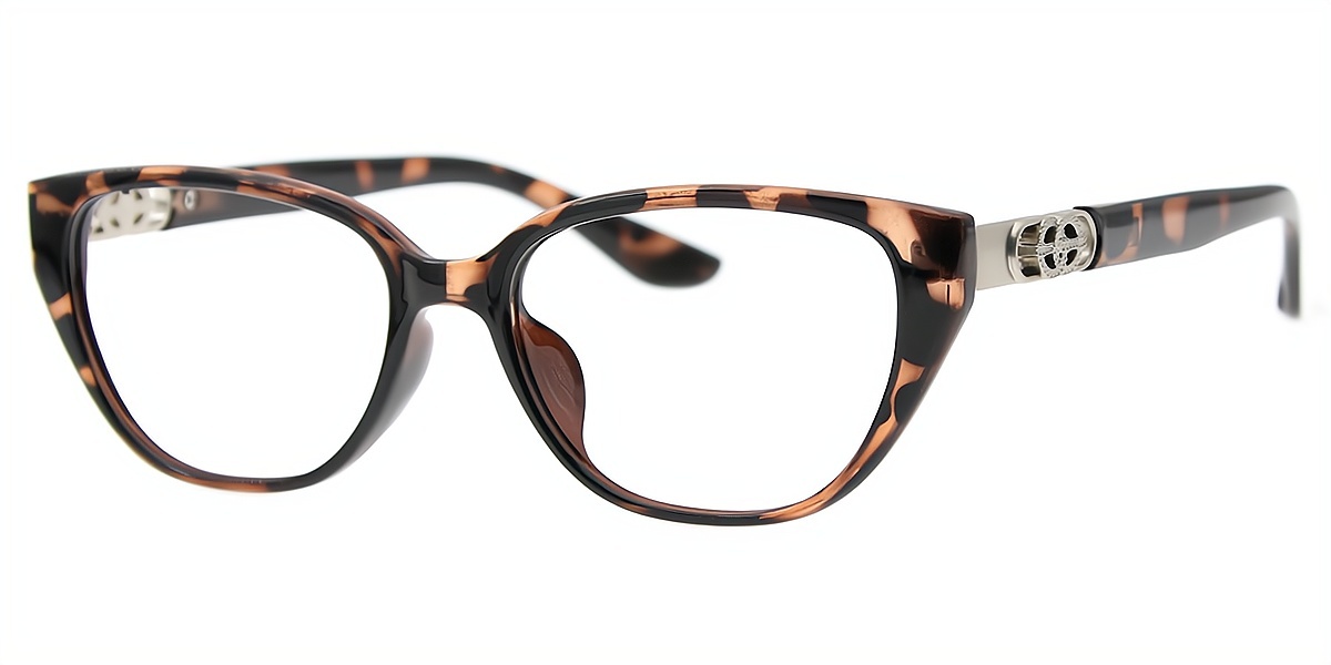 Tortoise Cat Eye Chic TR90 Eyeglasses