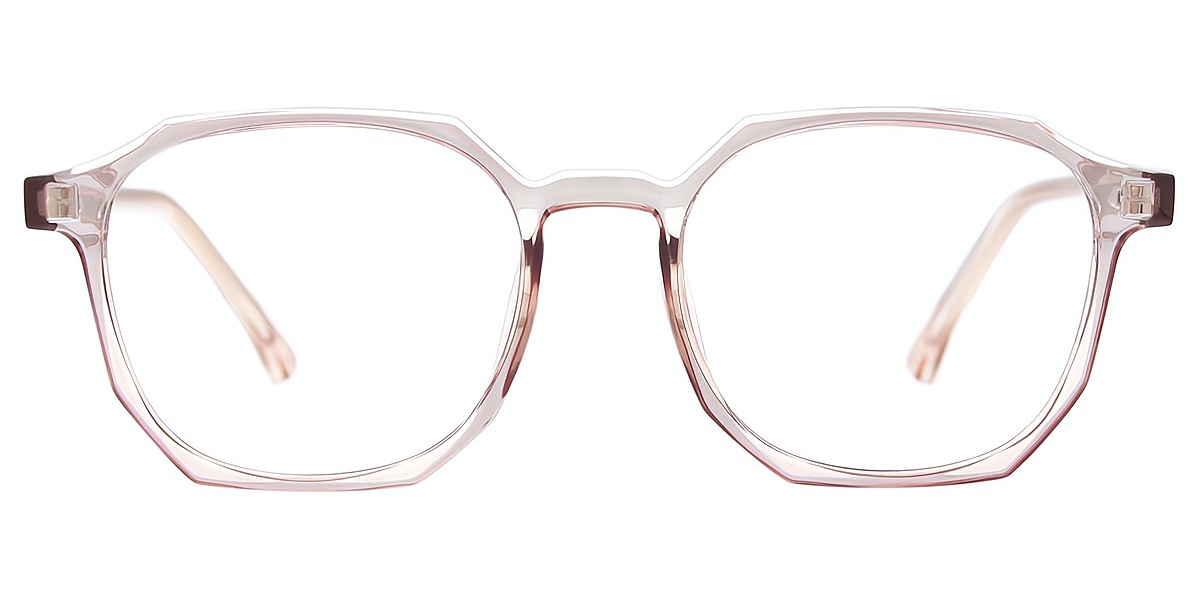Pink Geometric Chic TR90 Eyeglasses