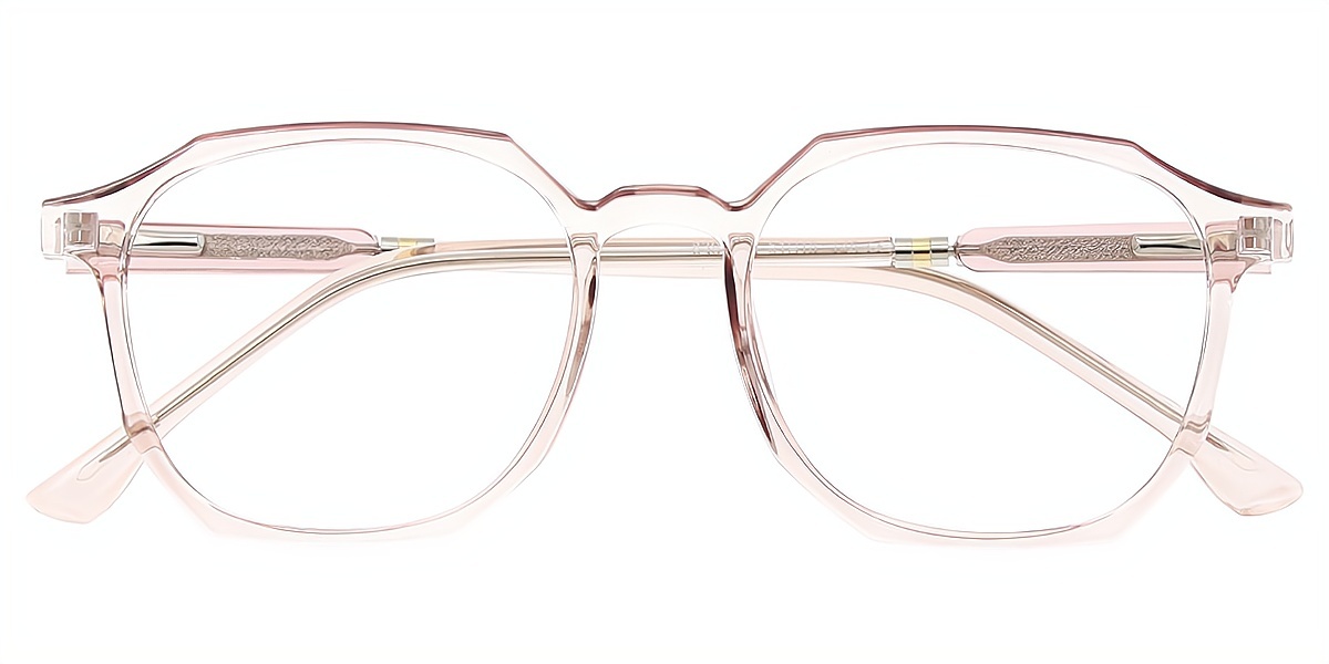 Pink Geometric Chic TR90 Eyeglasses