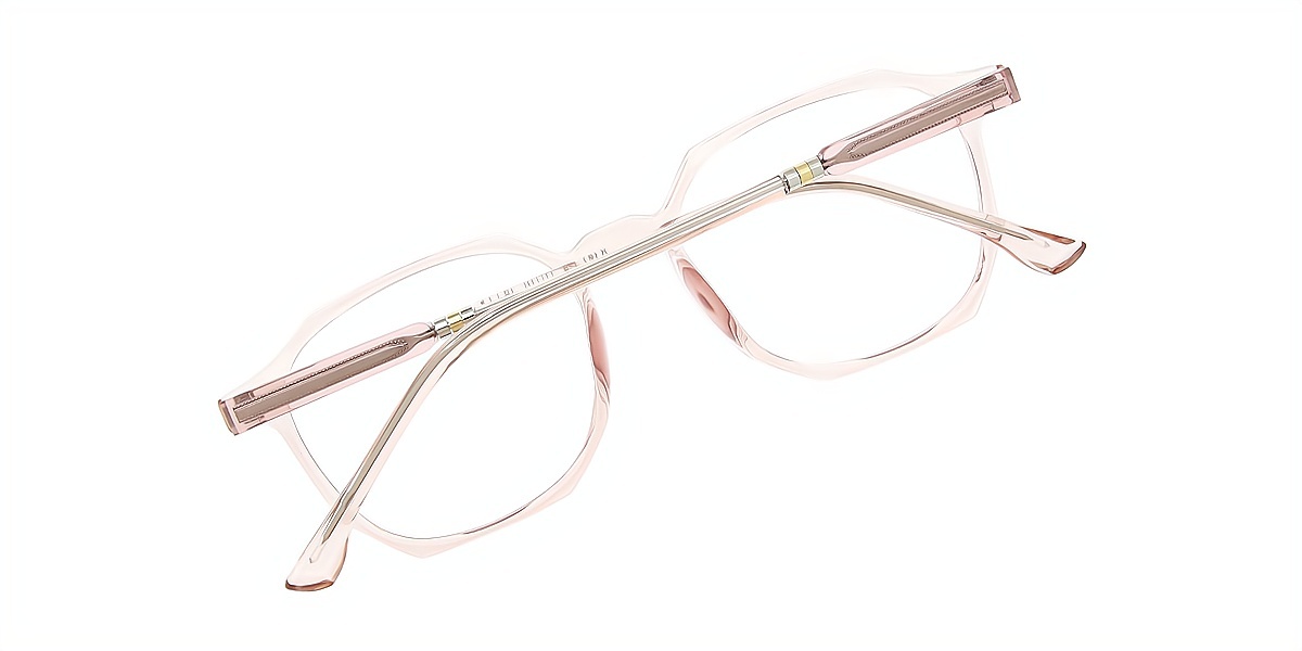 Pink Geometric Chic TR90 Eyeglasses