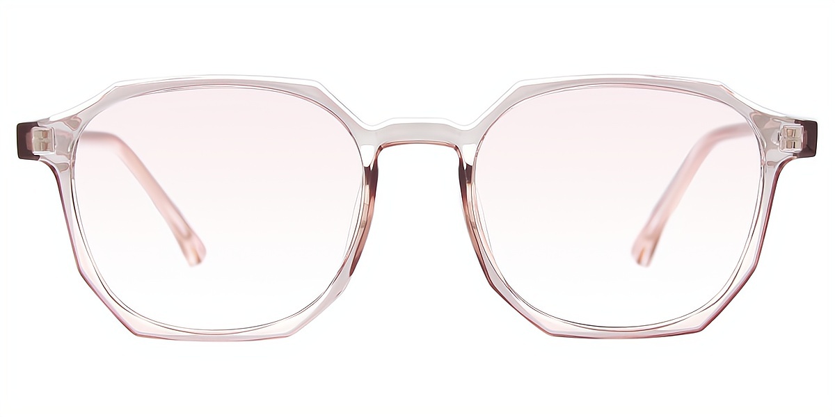 Pink Geometric Chic TR90 Eyeglasses