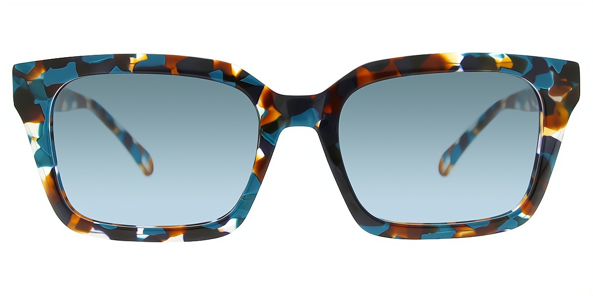 Mix Rectangle Wide Acetate Eyeglasses