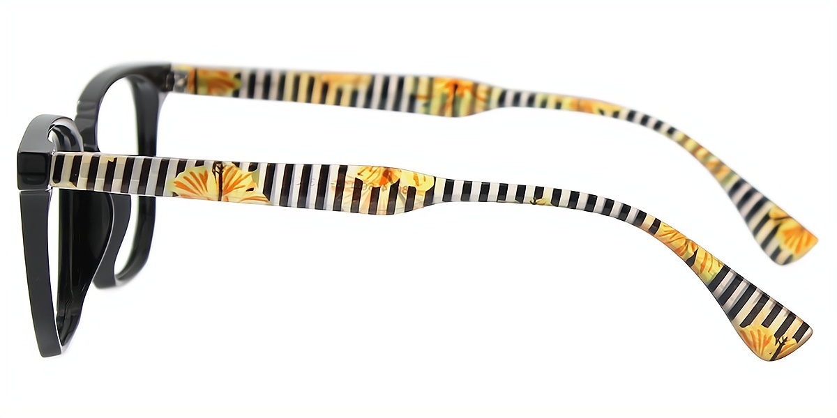 Black Horn Retro TR90 Eyeglasses