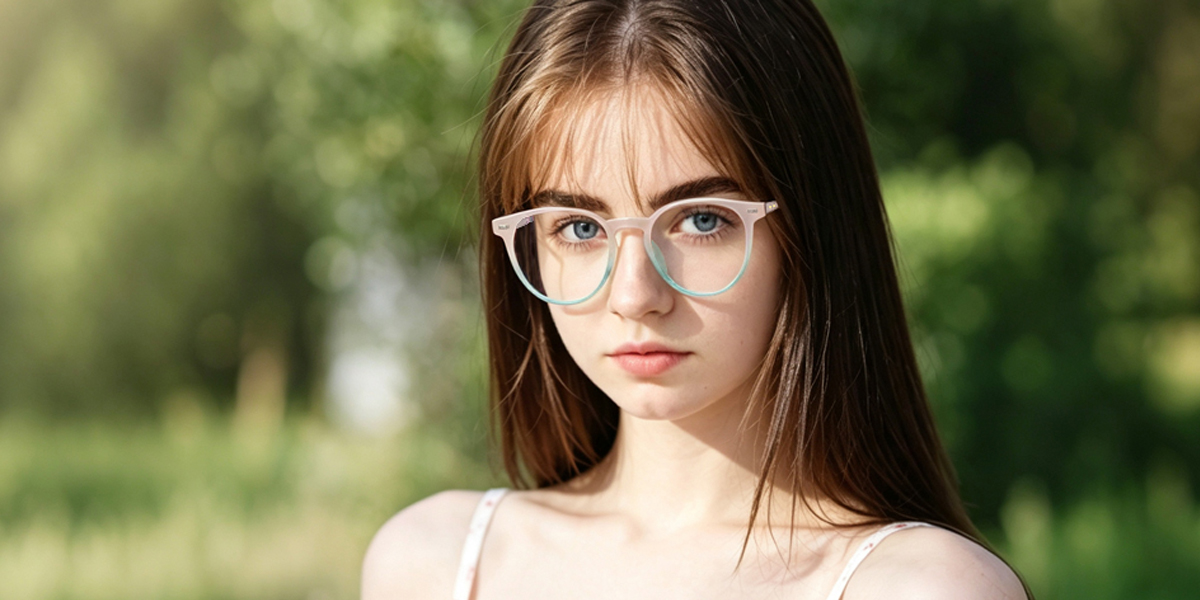 Pink Oval Chic Plastic Eyeglasses