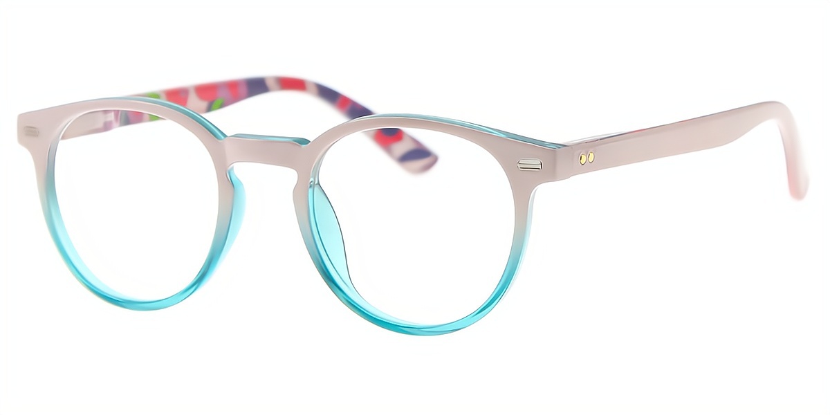 Pink Oval Chic Plastic Eyeglasses