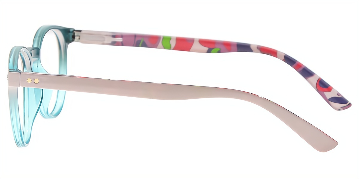 Pink Oval Chic Plastic Eyeglasses