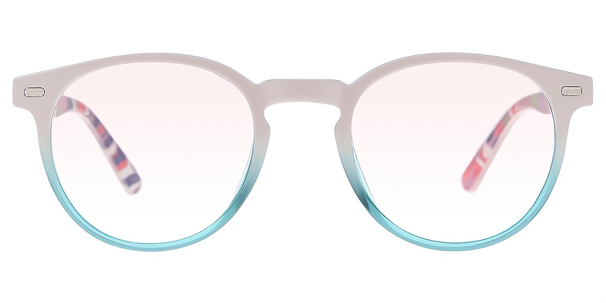 Pink Oval Chic Plastic Eyeglasses