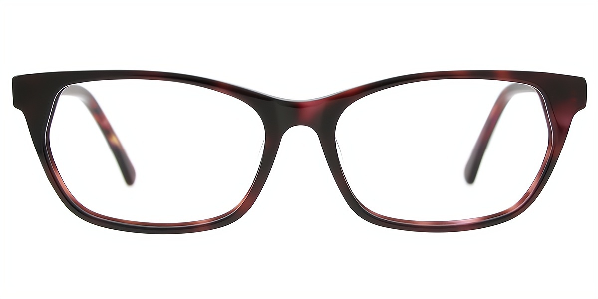 Mix Rectangle Ornate Acetate Eyeglasses