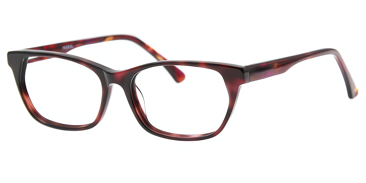Mix Rectangle Ornate Acetate Eyeglasses