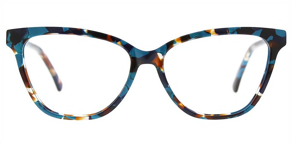 Blue Cat Eye Retro Acetate Eyeglasses