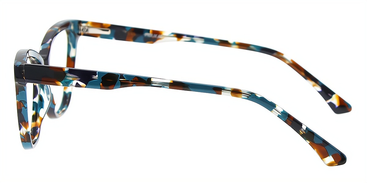 Blue Cat Eye Retro Acetate Eyeglasses
