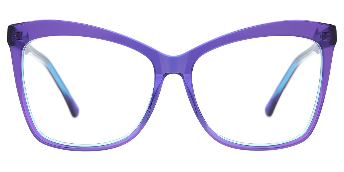 Purple Butterfly Unique Acetate Eyeglasses