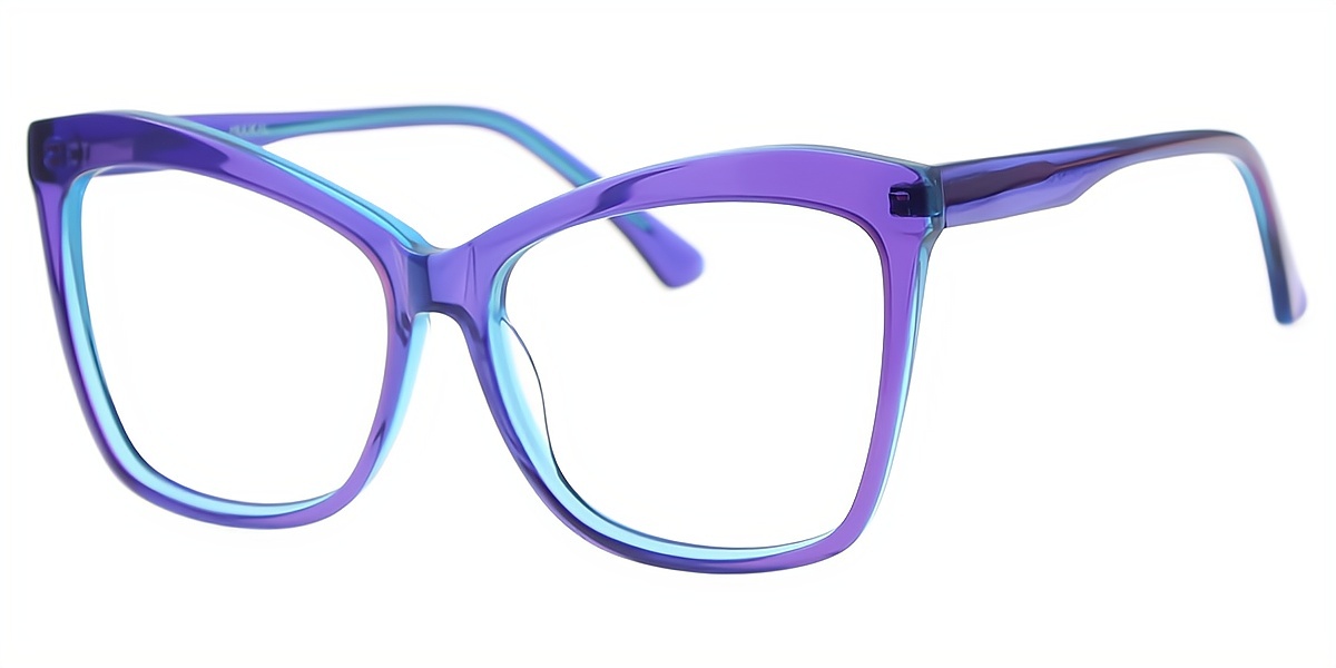 Purple Butterfly Unique Acetate Eyeglasses