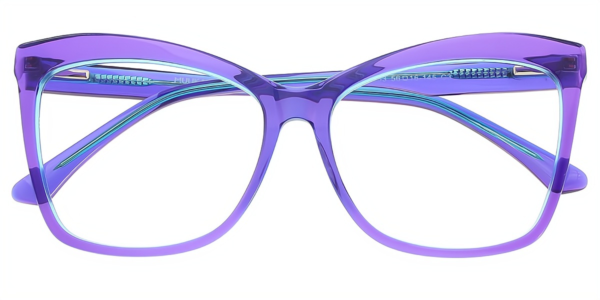 Purple Butterfly Unique Acetate Eyeglasses