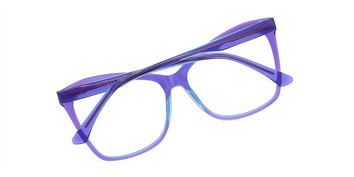 Purple Butterfly Unique Acetate Eyeglasses