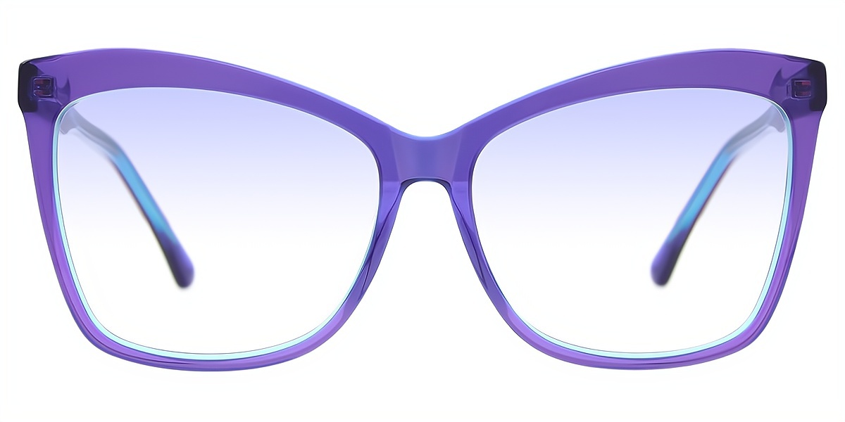 Purple Butterfly Unique Acetate Eyeglasses