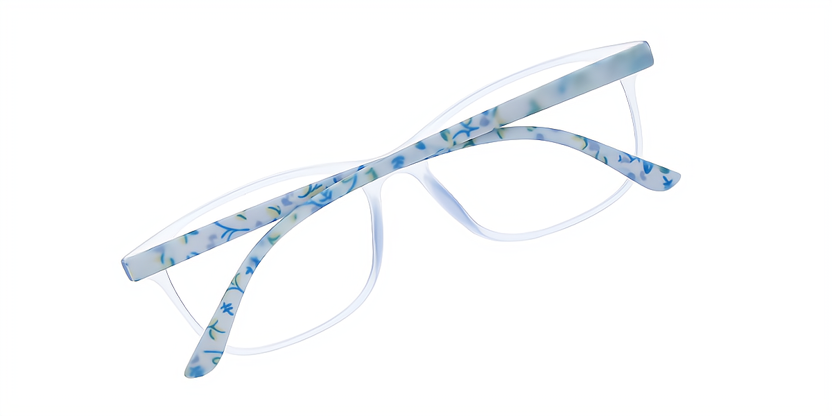 Blue Horn Simple Plastic Eyeglasses