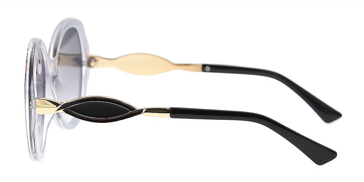 Mix Round Hipster Plastic Eyeglasses