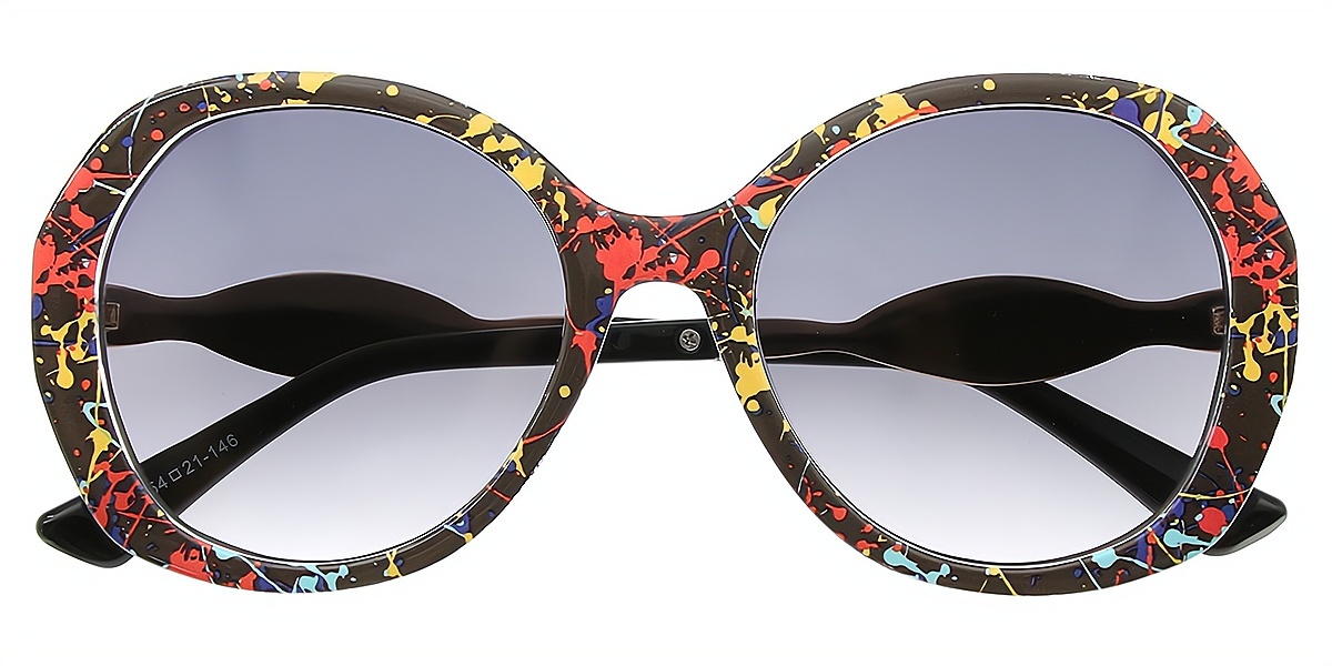 Mix Round Hipster Plastic Eyeglasses