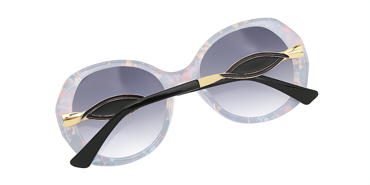 Mix Round Hipster Plastic Eyeglasses