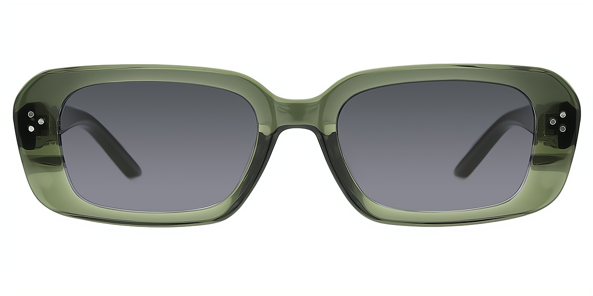 Green Rectangle TR90 Eyeglasses