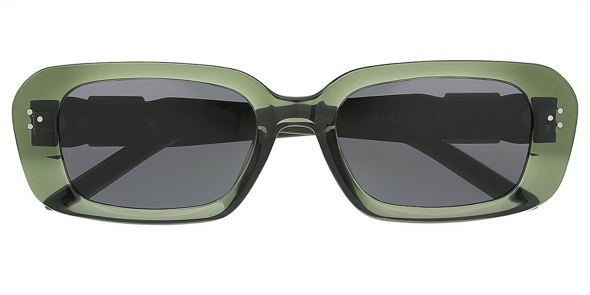 Green Rectangle TR90 Eyeglasses