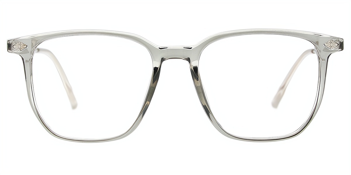 Gray Square Simple TR90 Eyeglasses