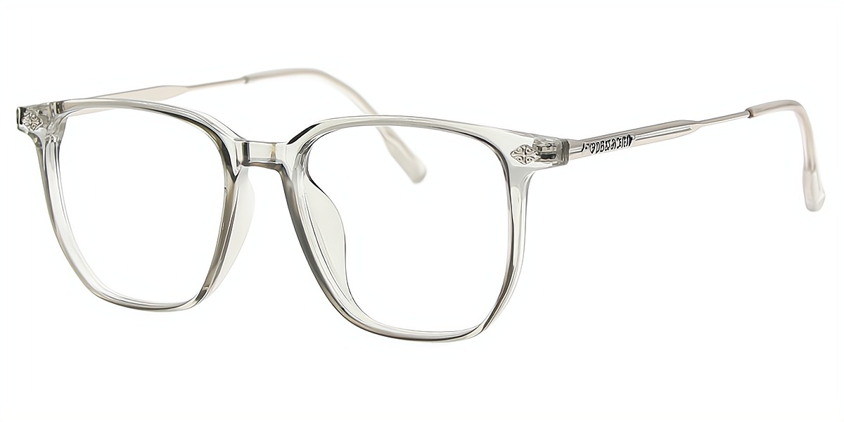 Gray Square Simple TR90 Eyeglasses