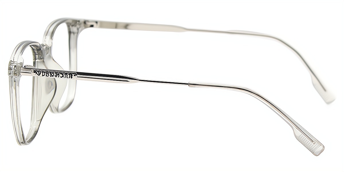 Gray Square Simple TR90 Eyeglasses
