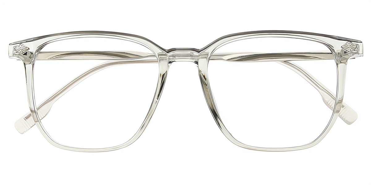 Gray Square Simple TR90 Eyeglasses