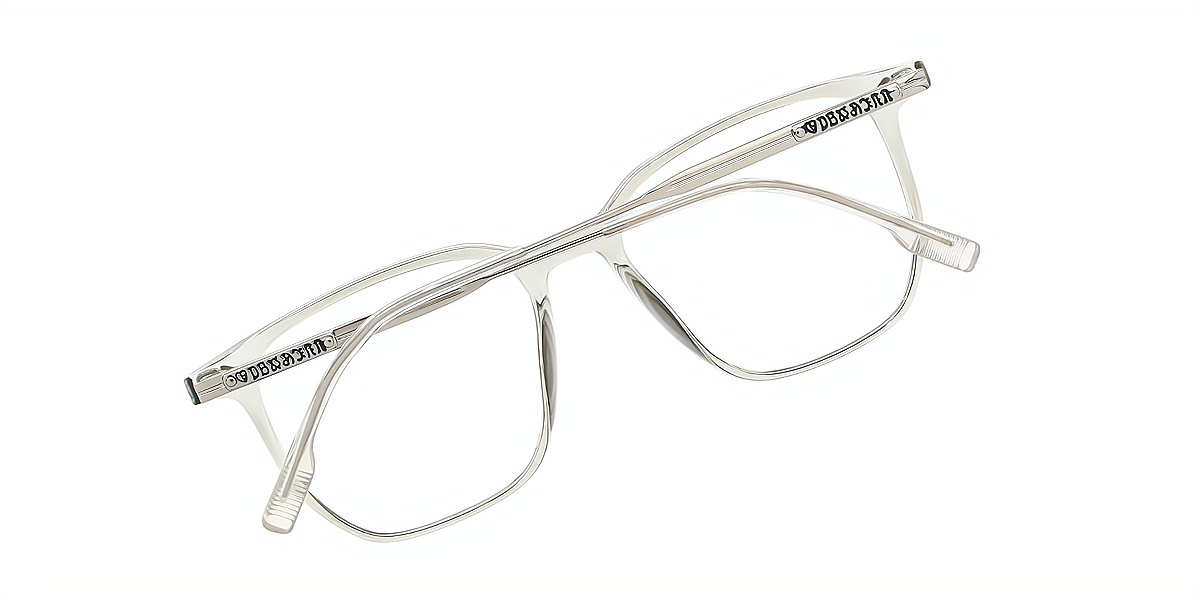Gray Square Simple TR90 Eyeglasses