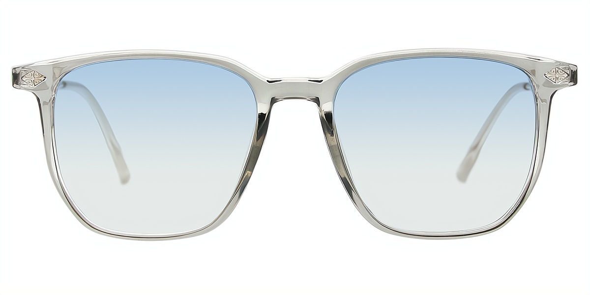 Gray Square Simple TR90 Eyeglasses
