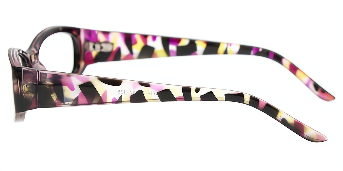 Multicolor Rectangle Chic Plastic Eyeglasses