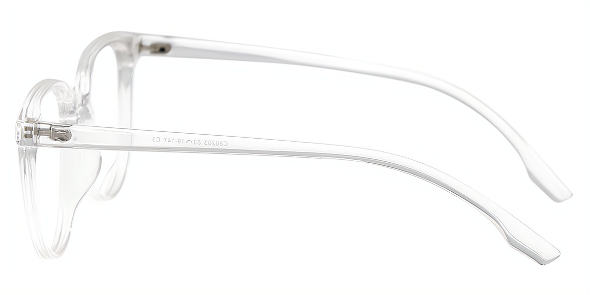 Clear Horn Simple Oversized TR90 Eyeglasses