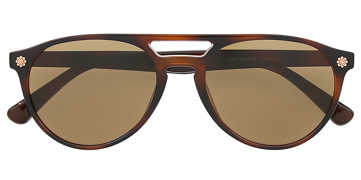 Tortoise Aviator Classic TR90 Eyeglasses