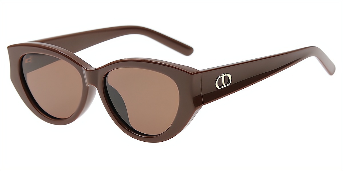 Brown Cat Eye Unique TR90 Eyeglasses